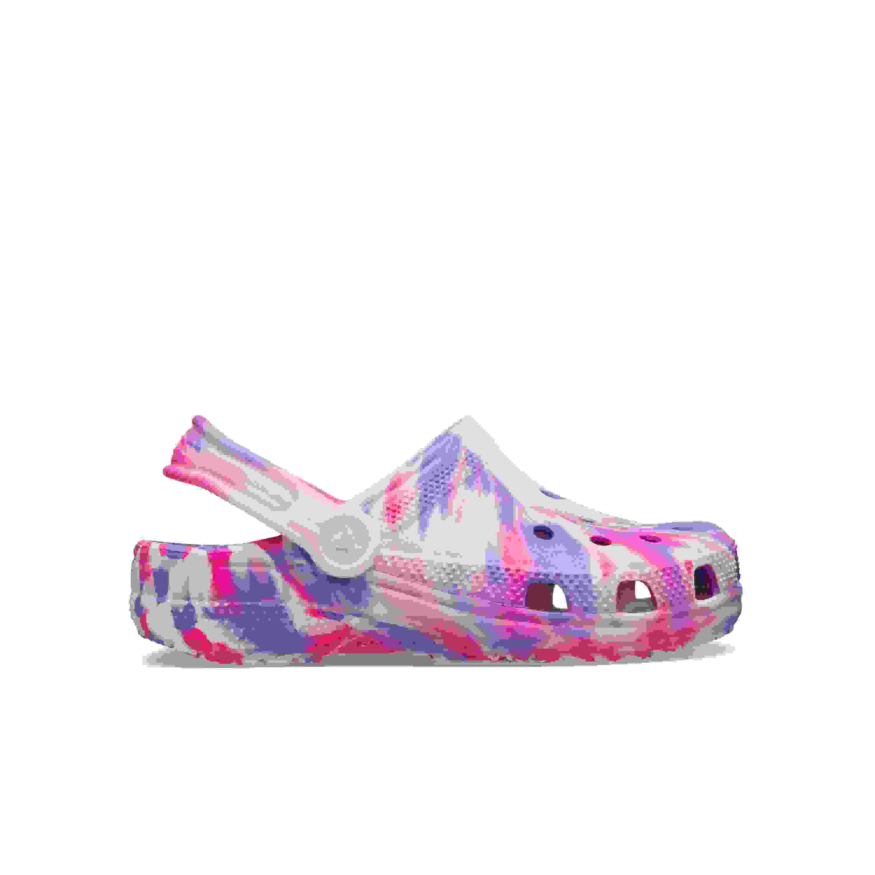 Crocs Classic Marbled Grade School Girls' "Pink Crush Glow" Clog